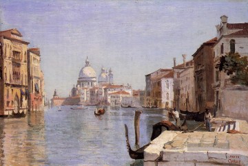  salute - Venedig Blick auf Campo della Carita von der Kuppel des Salute plein air Romantik Jean Baptiste Camille Corot